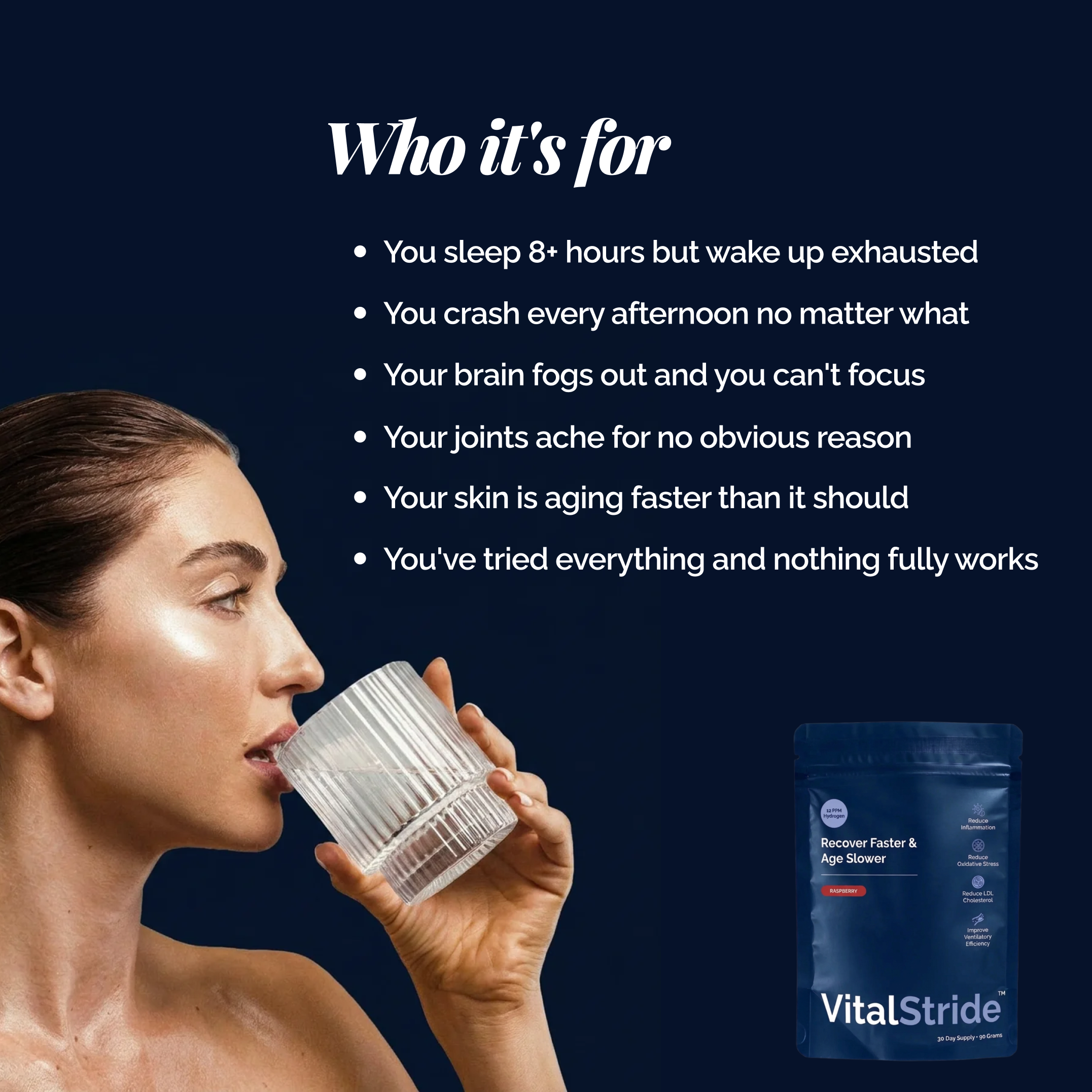 VitalStride Hydrogen Tablet